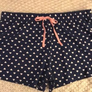 Bobbie Brooks Heart Print Sleep Shorts XL NEW- NWOT